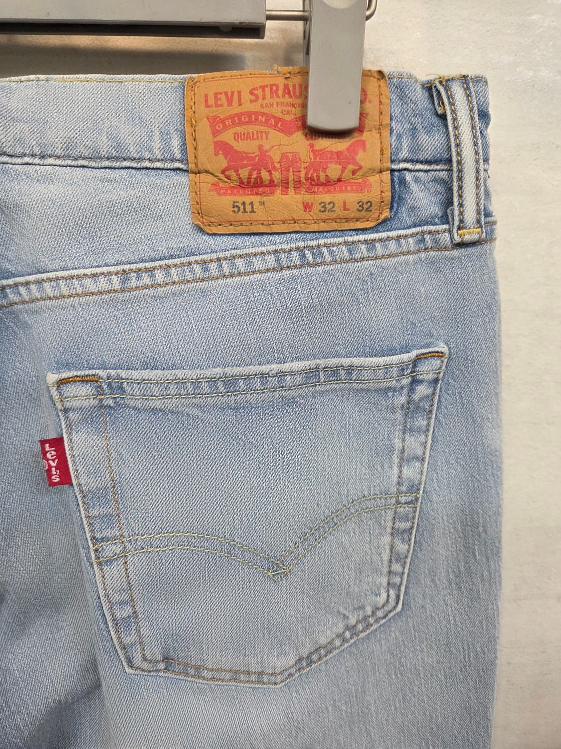 리바이스 511 연청 데님셔츠 30 상품이미지3