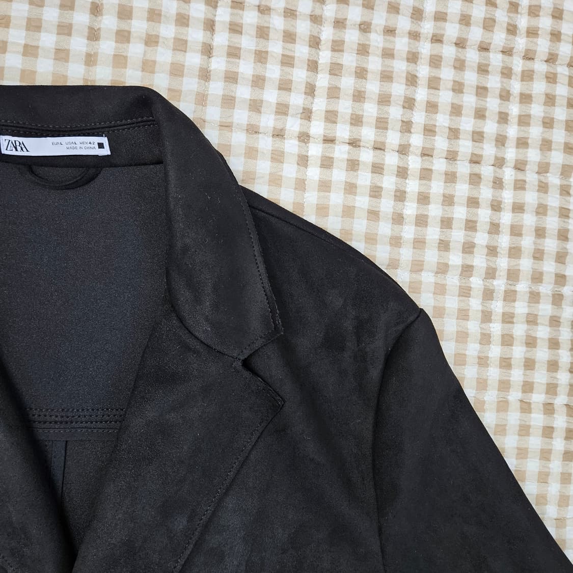 자라 스웨이드 체스터 코트형 가디건 남자100 상품이미지3