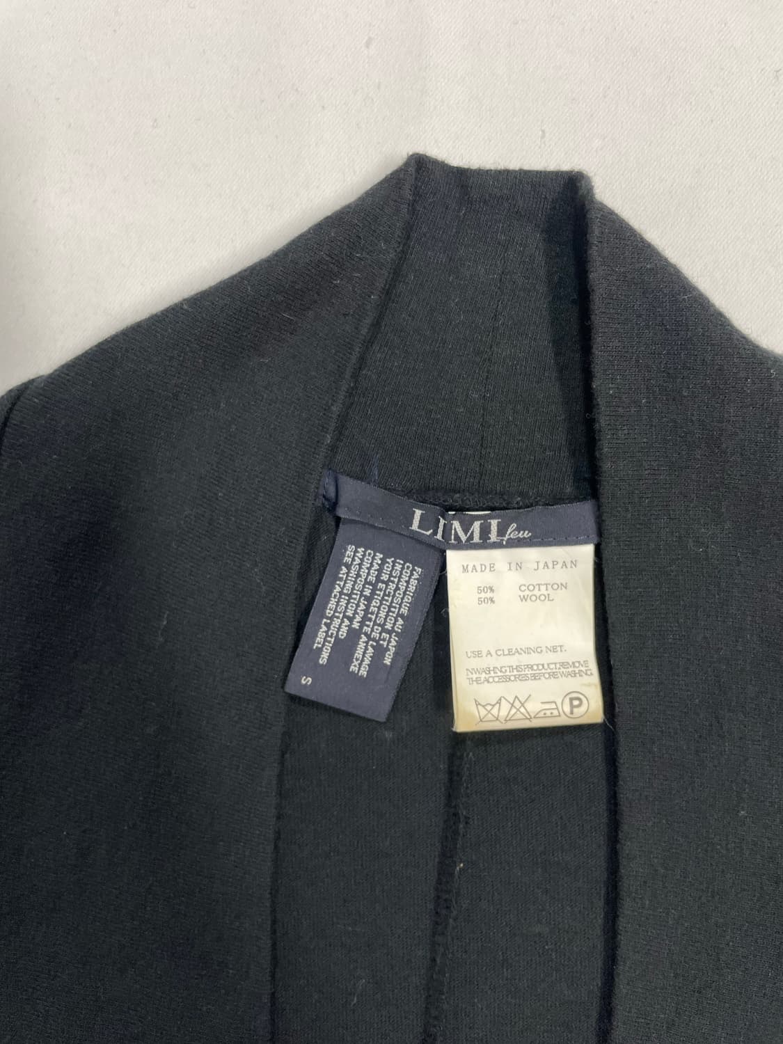 리미퓨 요지야마모토 블랙 오픈 가디건  상품이미지9