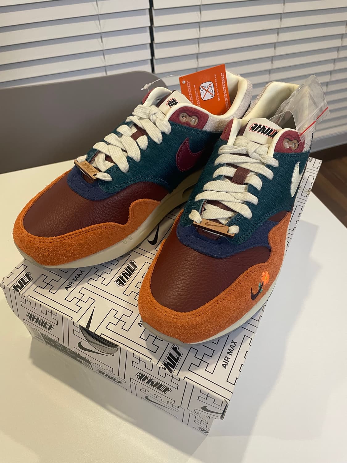 카시나 x 나이키 맥스 1 SP 원앙 오렌지 새제품 상품이미지1