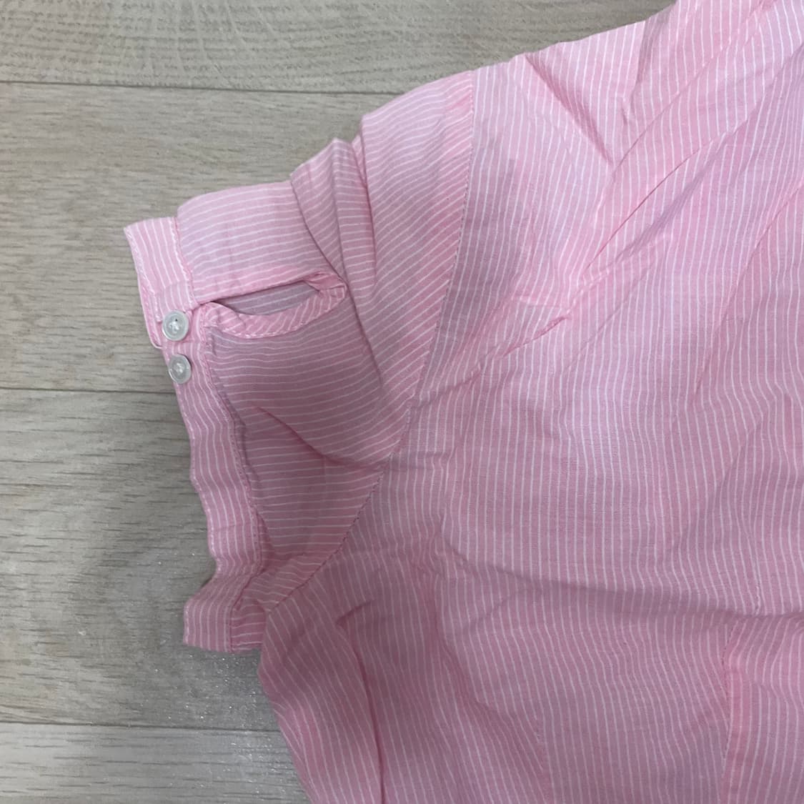 반팔셔츠 귀여운 셔링디테일 분홍핑크 상품이미지3