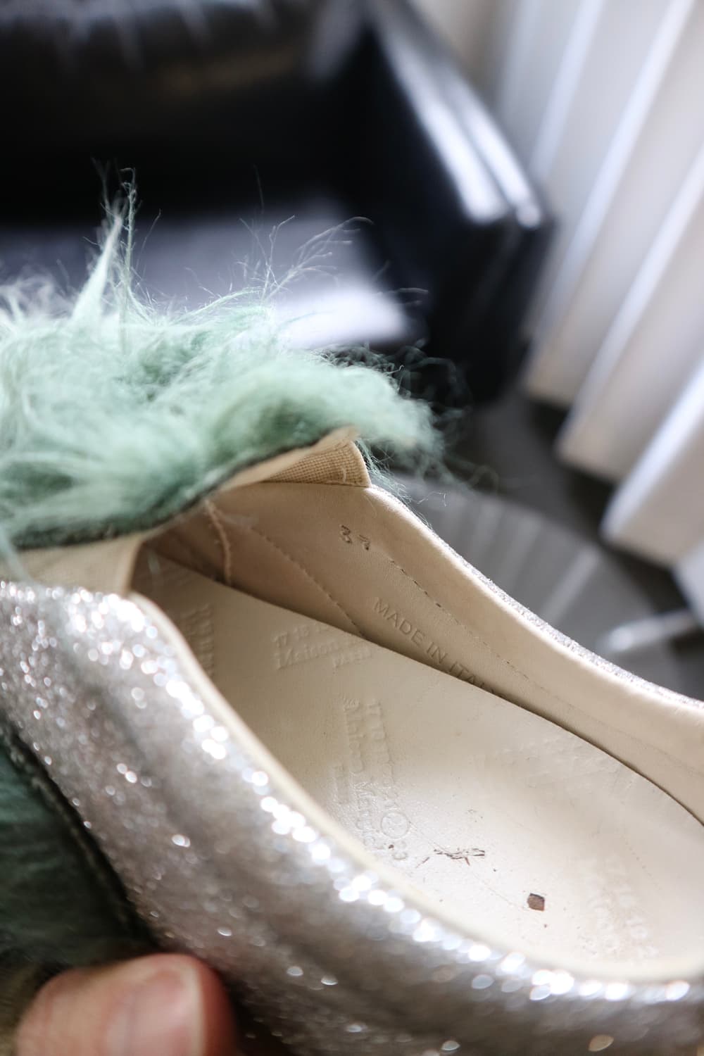 Maison Margiela glitter fur sneakers 상품이미지4