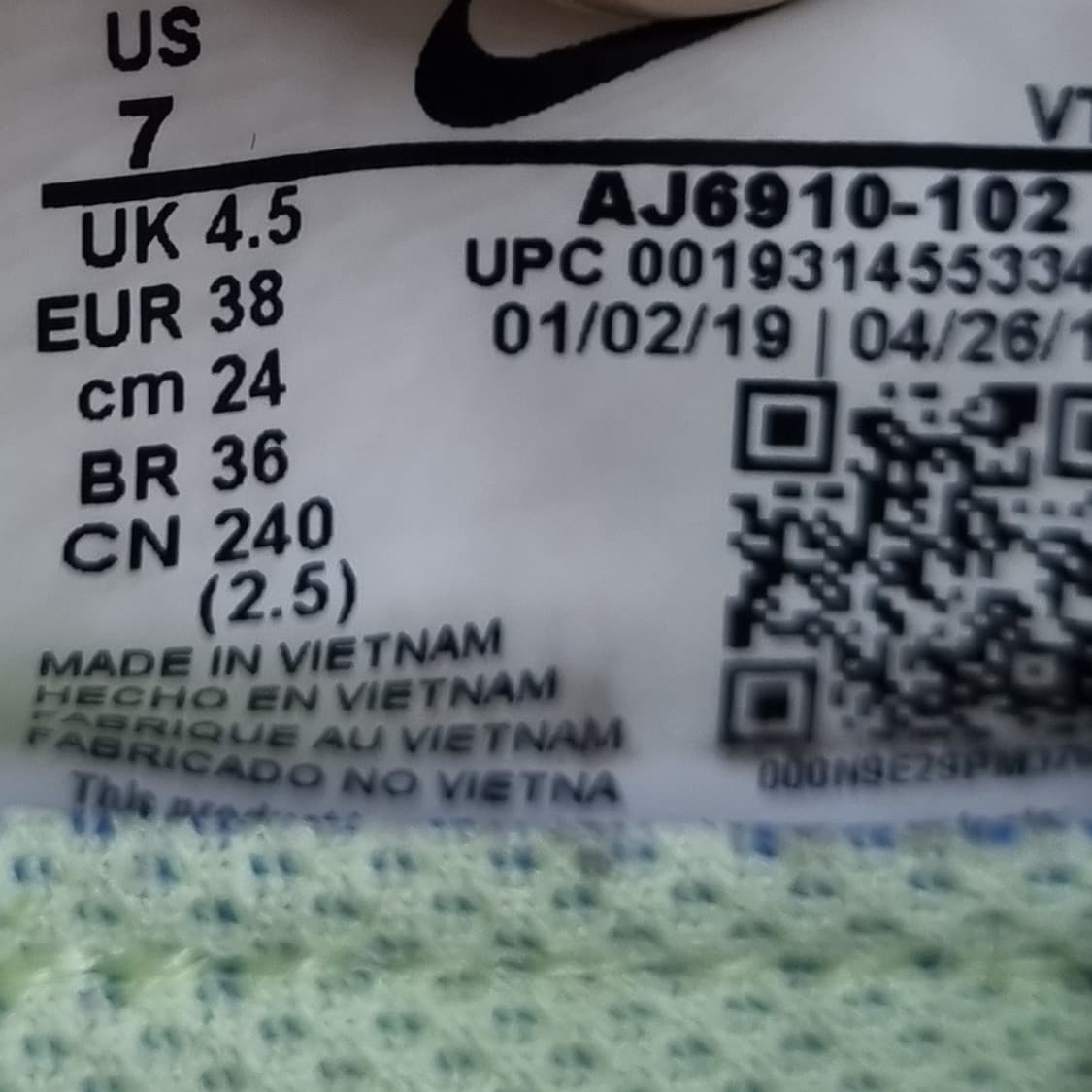 나이키 베이퍼맥스 플라이니트3 여성운동화240 상품이미지6