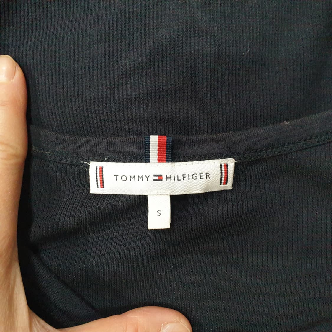 타미힐피거 골지니트 티셔츠 S 상품이미지4