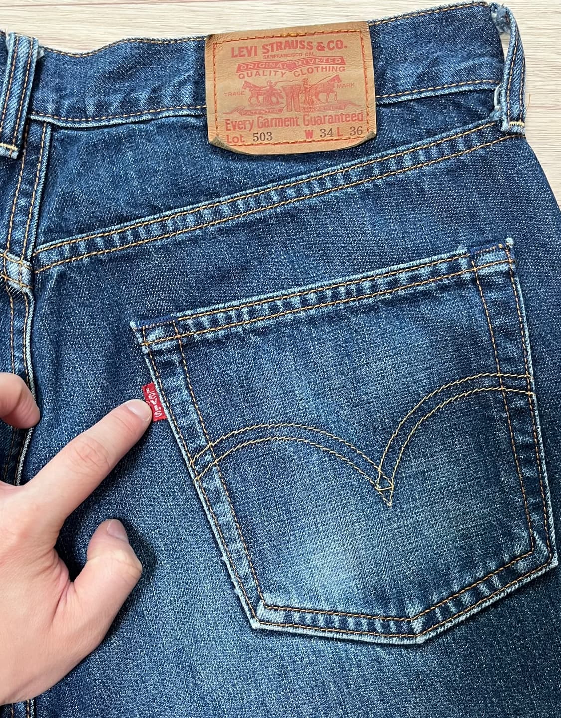 00s 리바이스 503 34x36 다크 인디고 상품이미지9