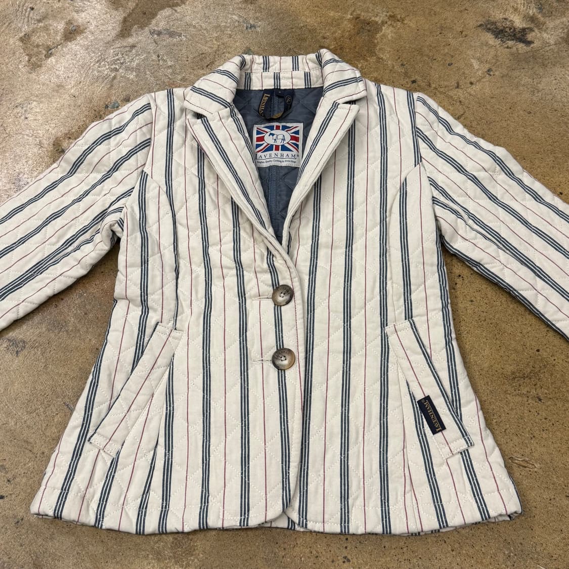 [정품] Lavenham 스트라이프 퀼팅 자켓 b17 상품이미지3
