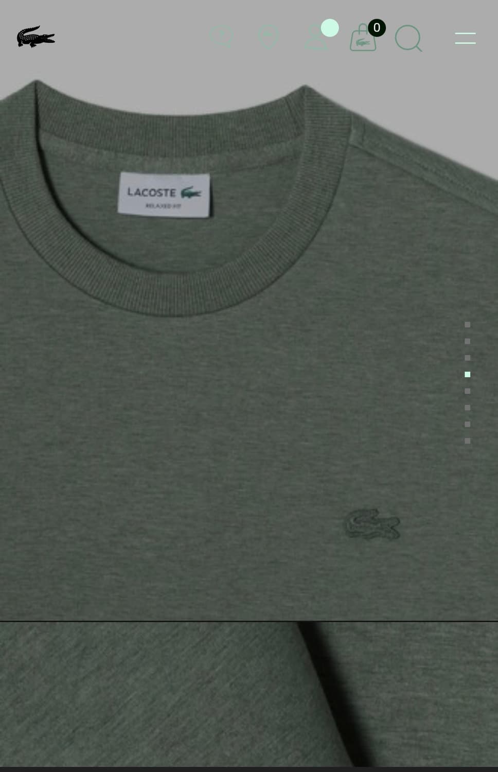 [라코스테] 새상품정품 남성 세미 릴렉스핏 맨투맨 (SH070E-54N) 상품이미지3