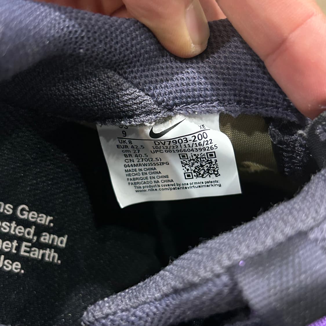 270) 나이키 ACG 마운틴 플라이 2 로우 올리브 퍼플 상품이미지8