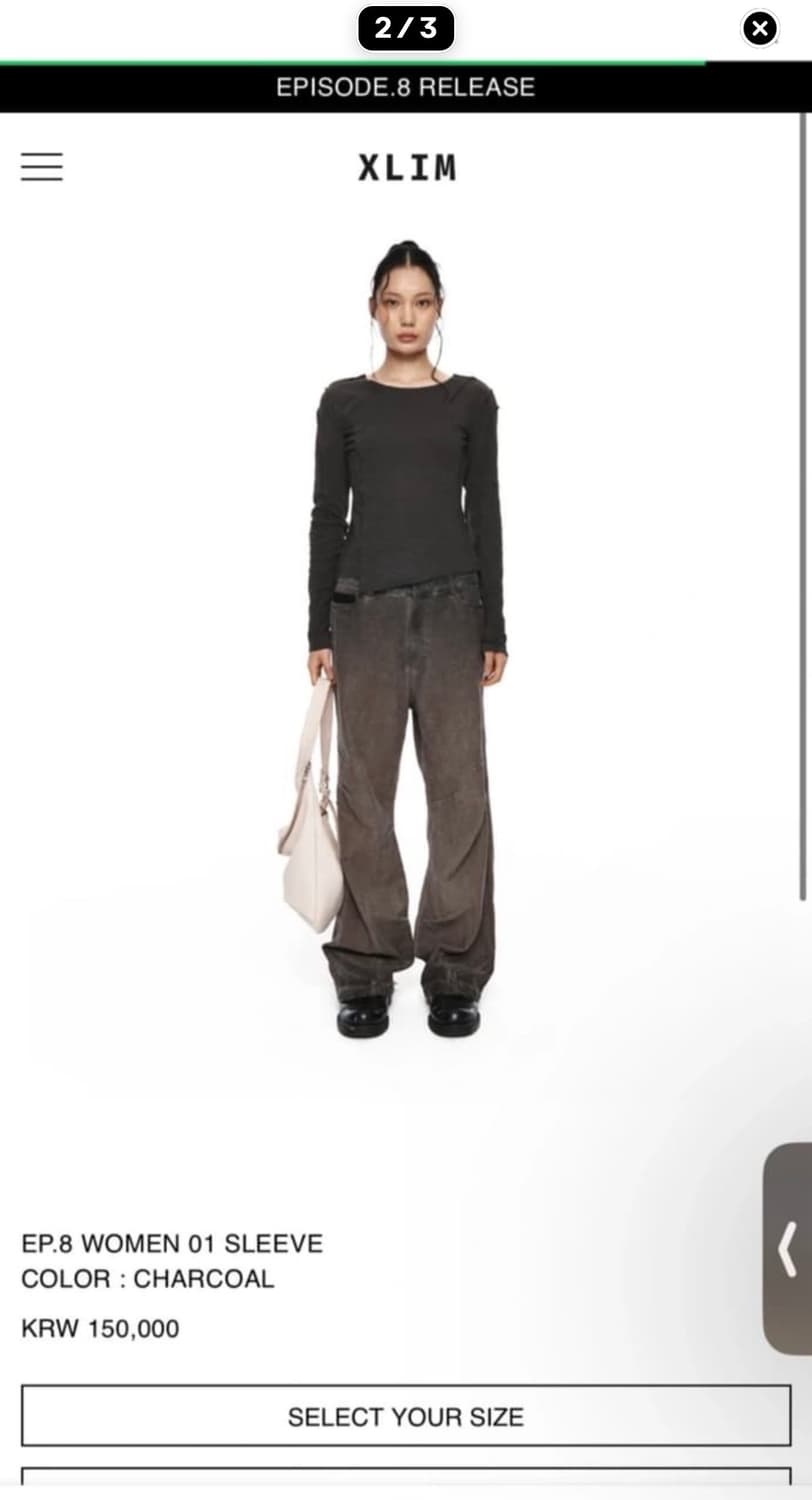 Xlim ep.8 women 01 sleeve 엑슬림 롱슬리브 상품이미지2