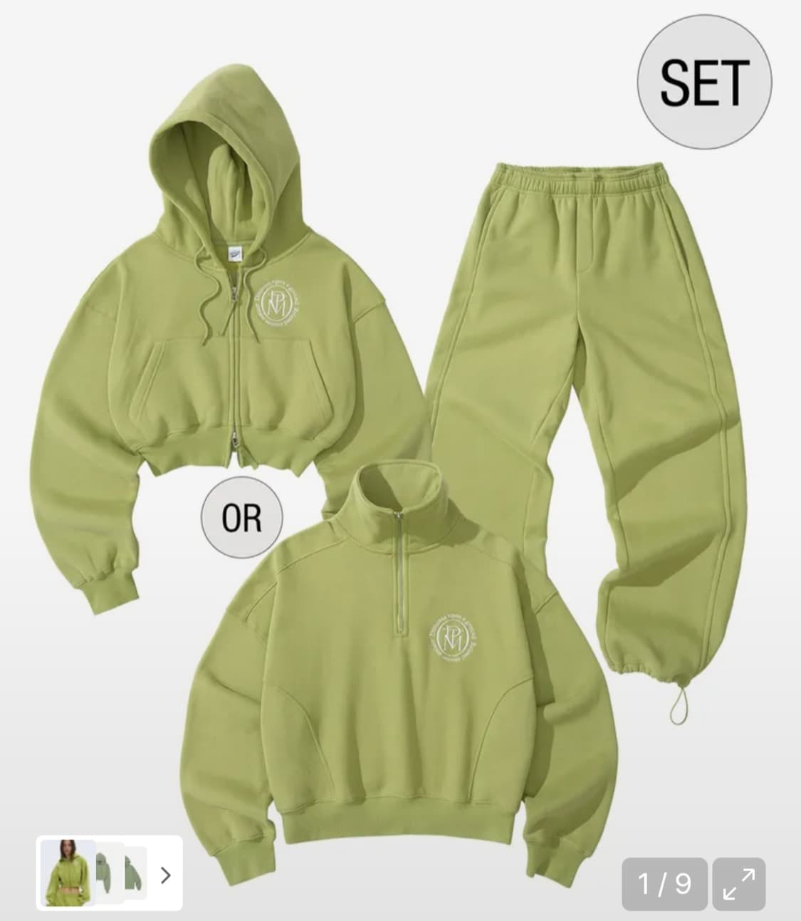 3벌가격 파르티멘토우먼 트레이닝복 세트 후드집업 상품이미지4