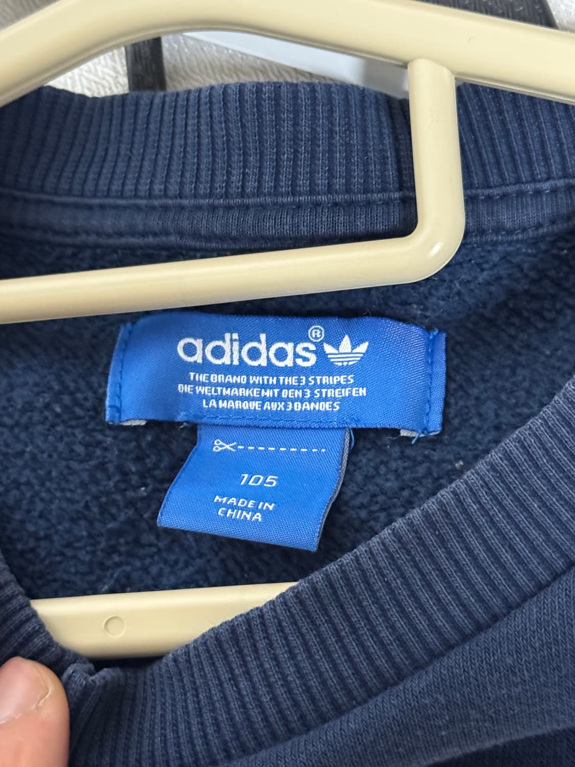 아디다스 네이비 기모 맨투맨 105 상품이미지8