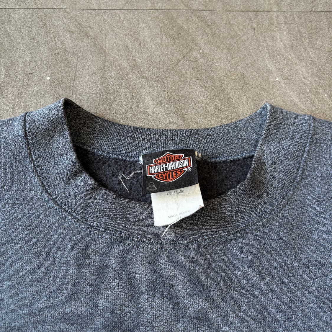 100주년 미국 생산 할리 데이비슨 블루 스웻셔츠 상품이미지9