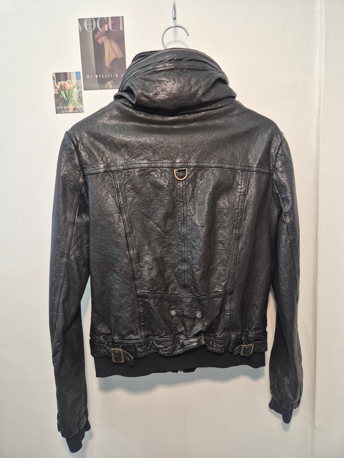 부드러운 양가죽 블랙 자켓  88
사이즈  상품이미지2