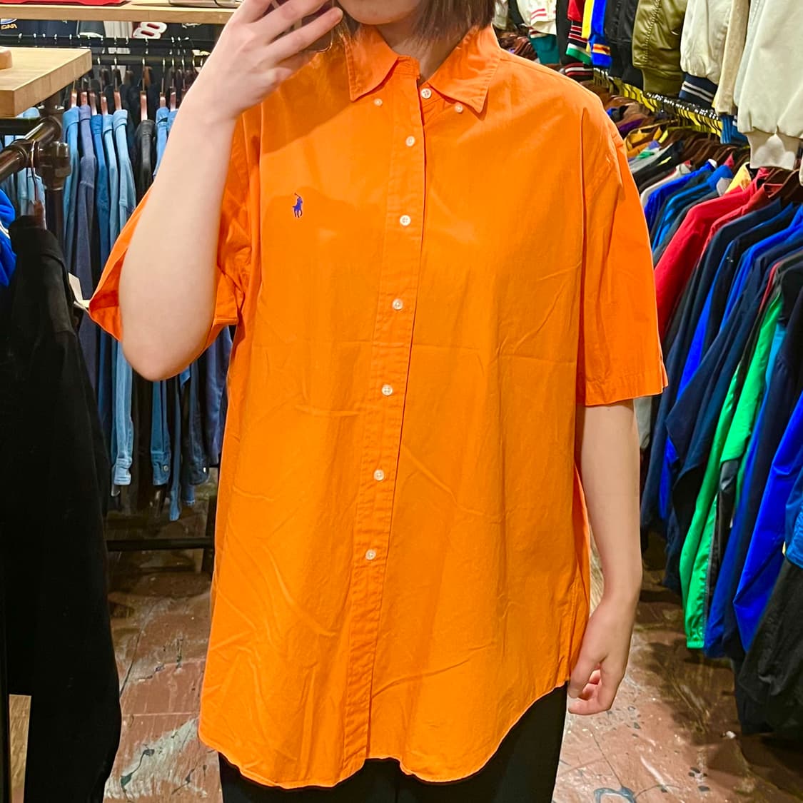 [HI] 폴로 반팔 셔츠 오렌지 상품이미지2