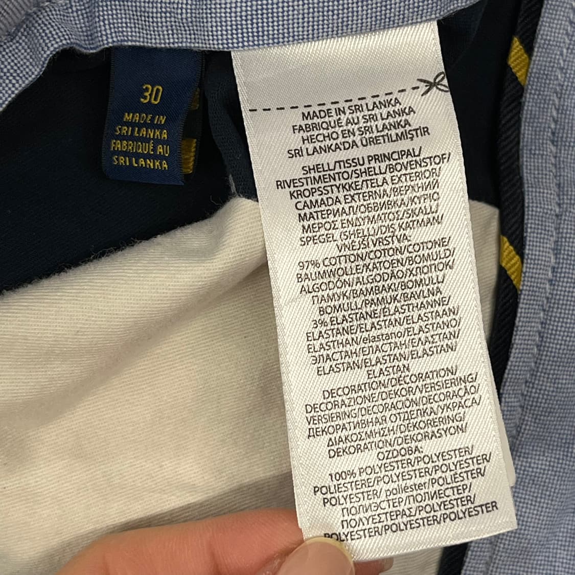 [정품/30] 폴로 랄프로렌 네이비 자수 반바지 b17 상품이미지5