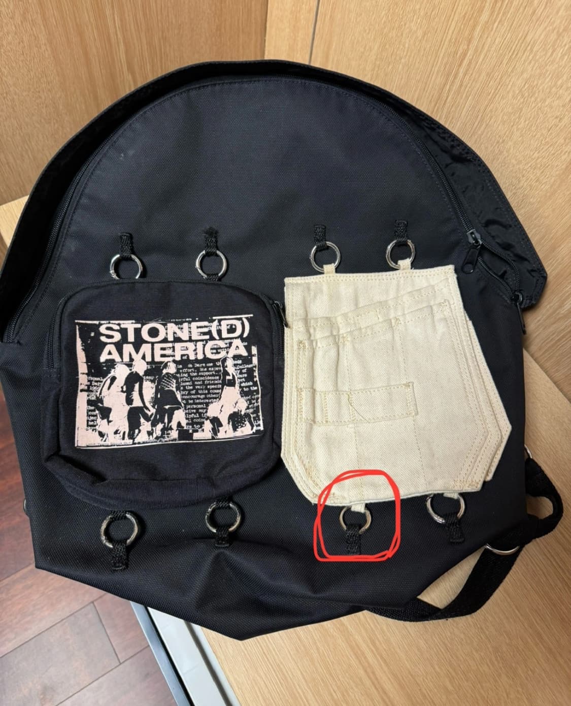 라프시몬스 스톤아메리카 백팩 상품이미지3