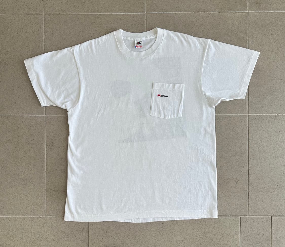 90s 빈티지 말보로 티셔츠 화이트 XL USA 상품이미지2