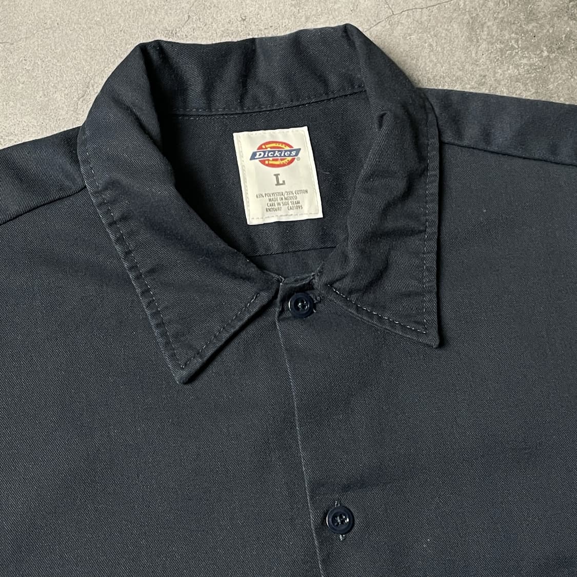 DICKIES 디키즈 빈티지 네이비 플랩포켓 반팔 워크셔츠 A01048 상품이미지2