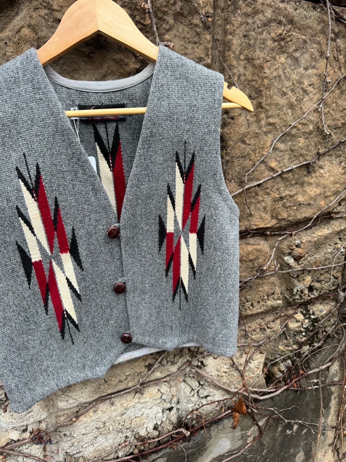 센티넬라 핸드 우븐 울 오르테가 네이티브 무늬 웨스턴 치마요 베스트 상품이미지3