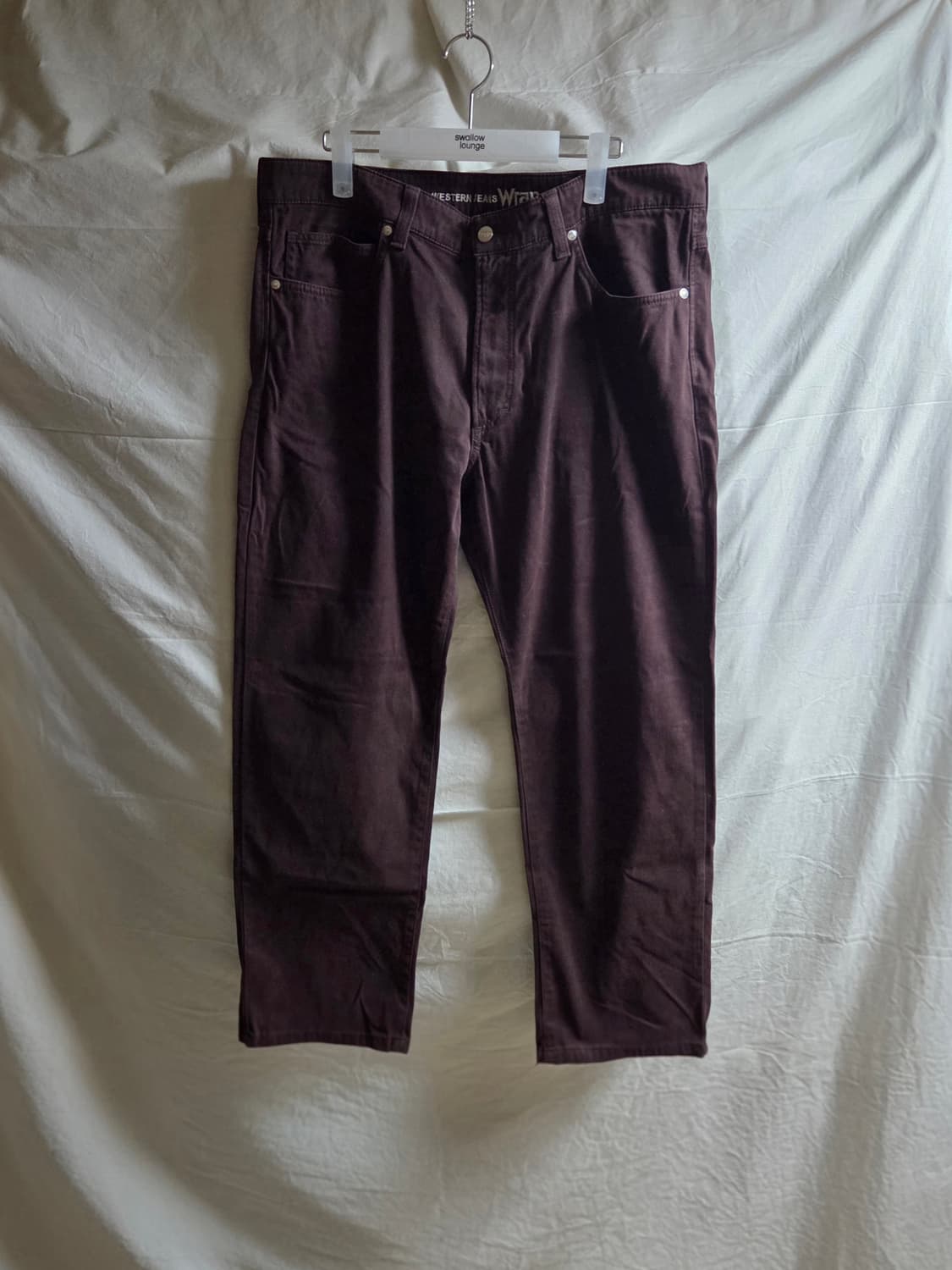 랭글러 브러시드 코튼 팬츠 브라운 36 상품이미지1