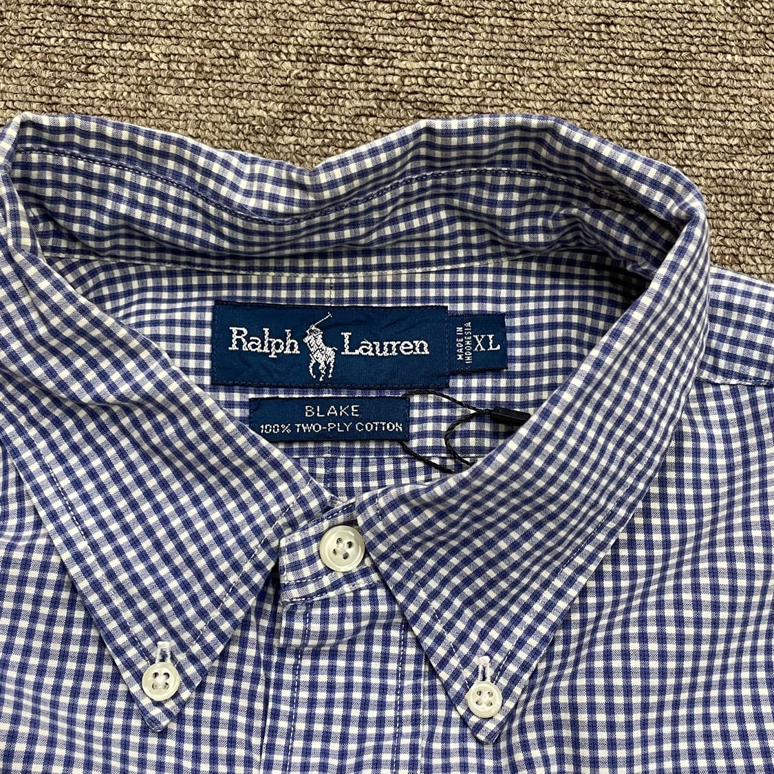 (XL) POLO 폴로 랄프로렌 체크 셔츠 블레이크 상품이미지8