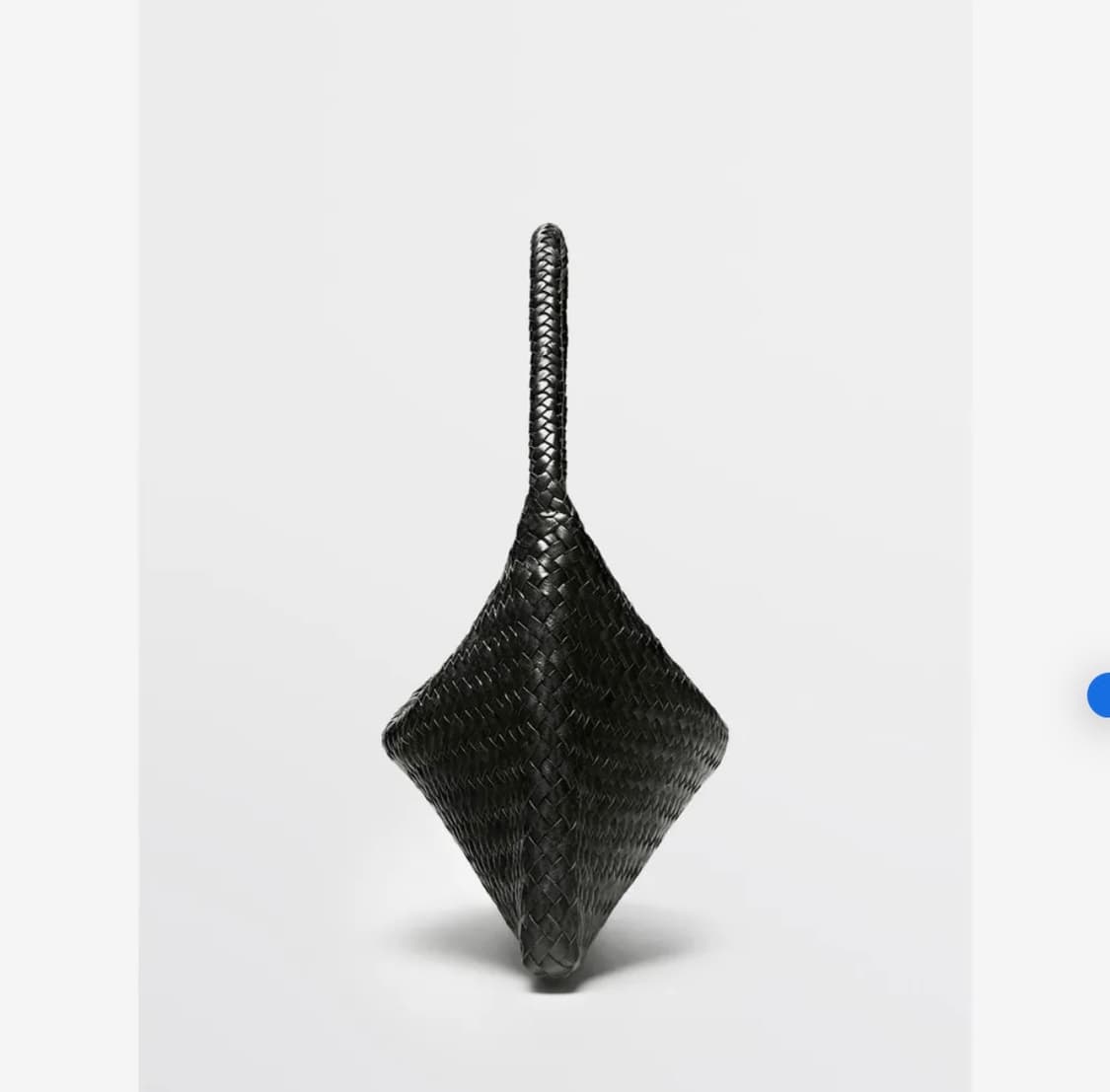 마시모두띠 브레이디드 스몰 레더 숄더백 블랙 상품이미지2