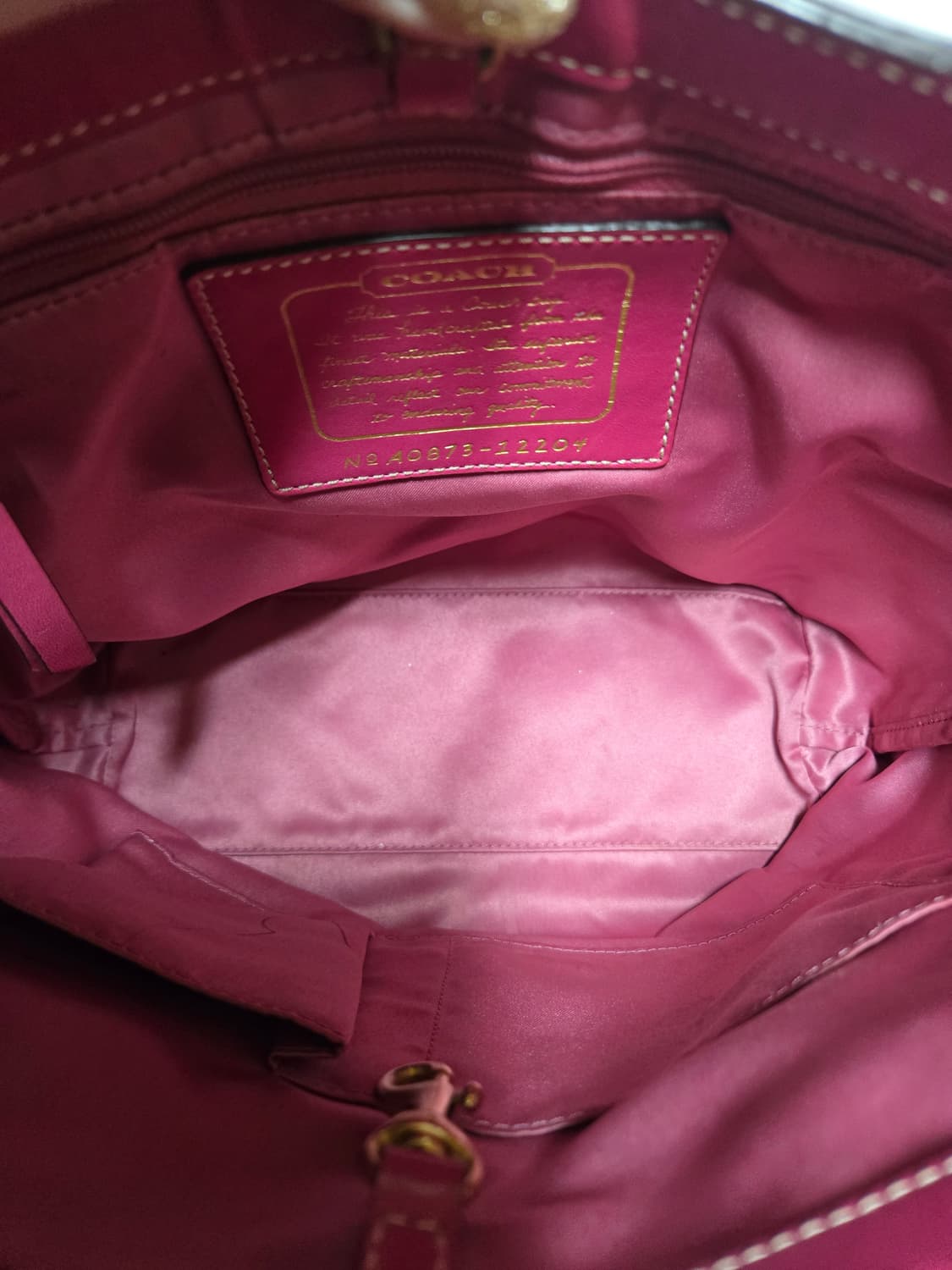 코치 시그니처 플라워 핑크 숄더토트백 상품이미지6