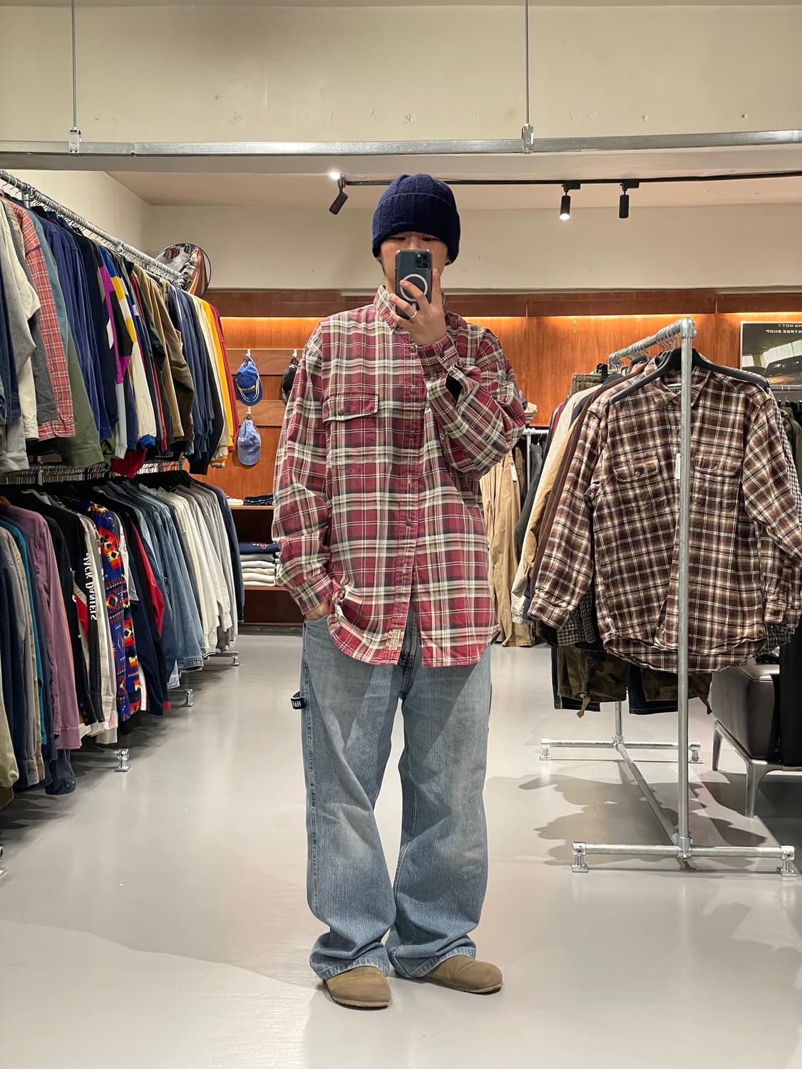 아베크롬비 헤비 코튼 체크 셔츠   상품이미지3