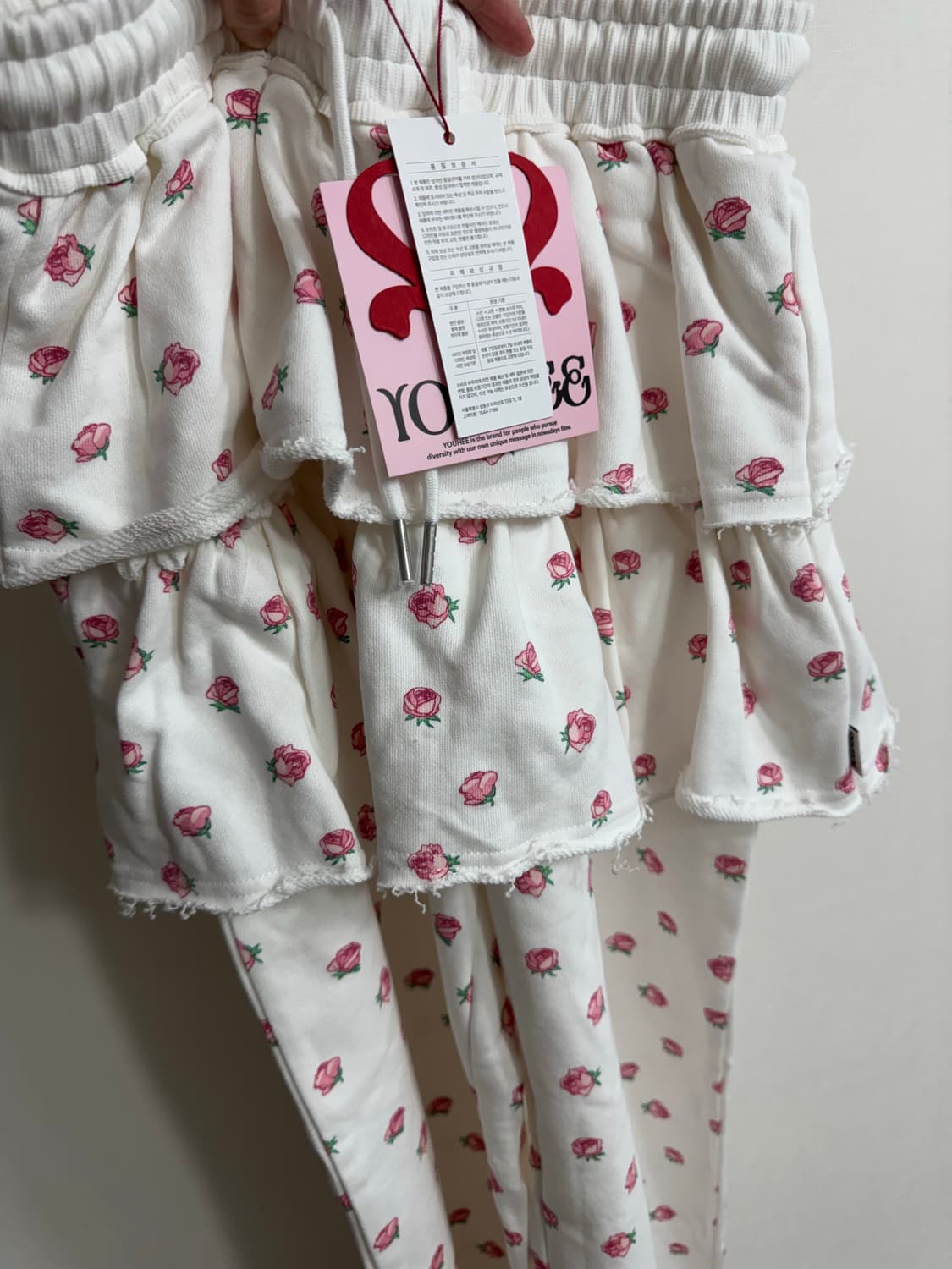 새상품)유희 플라워패턴 레이어드 스커트 팬츠 상품이미지4