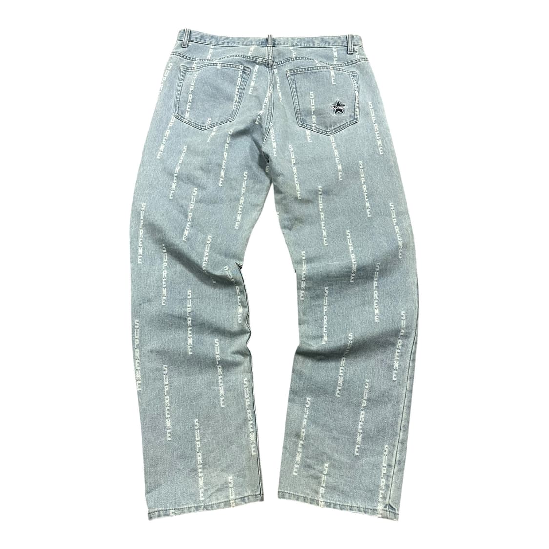 ✨ (바배) 슈프림 올로고 자가드 데님 팬츠 상품이미지2