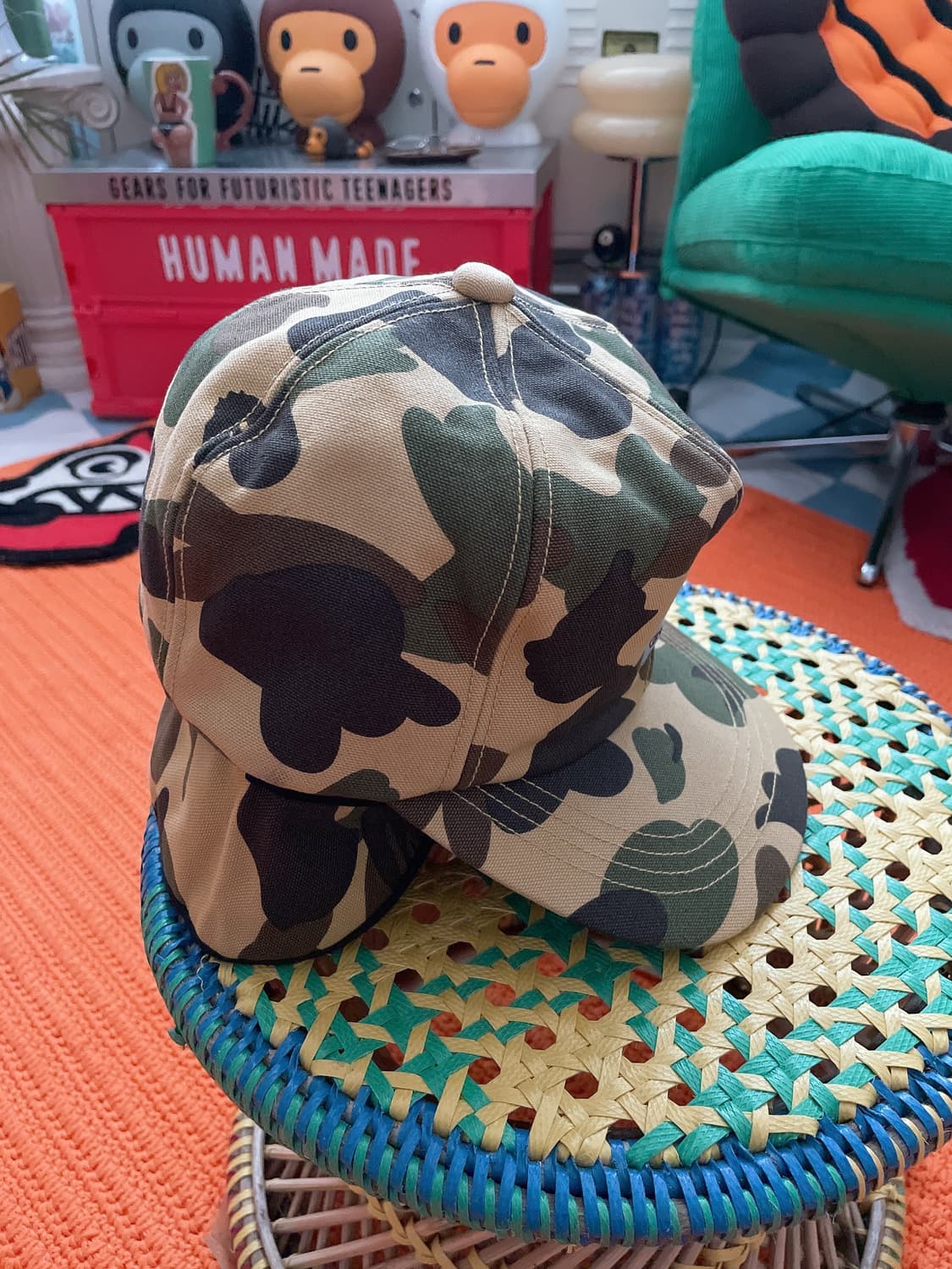 베이프 x 칼하트 모자 상품이미지6