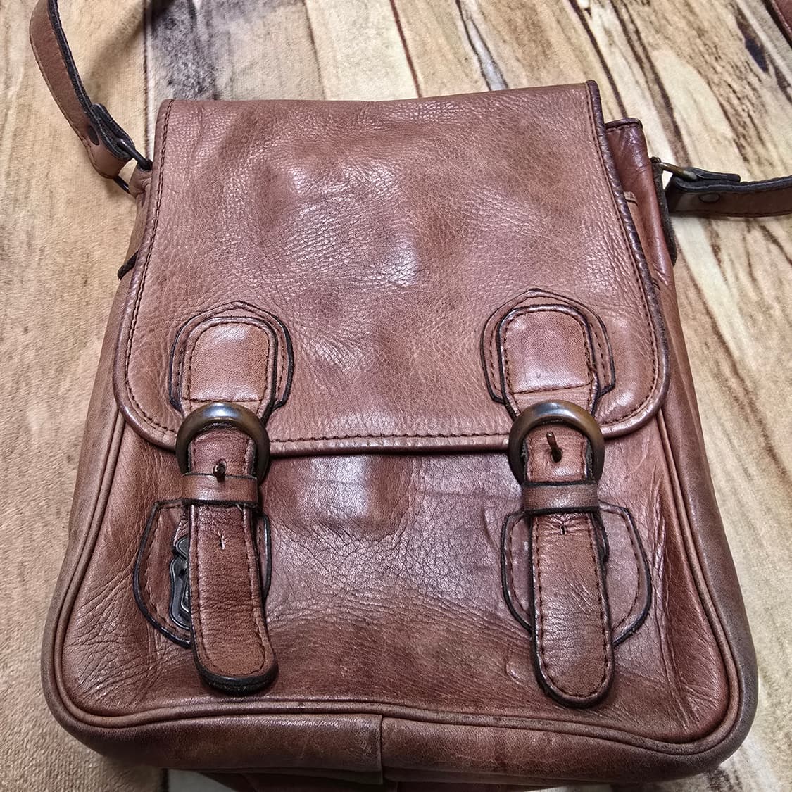 Made in Japan Vintage 카우레더 크로스백 상품이미지2