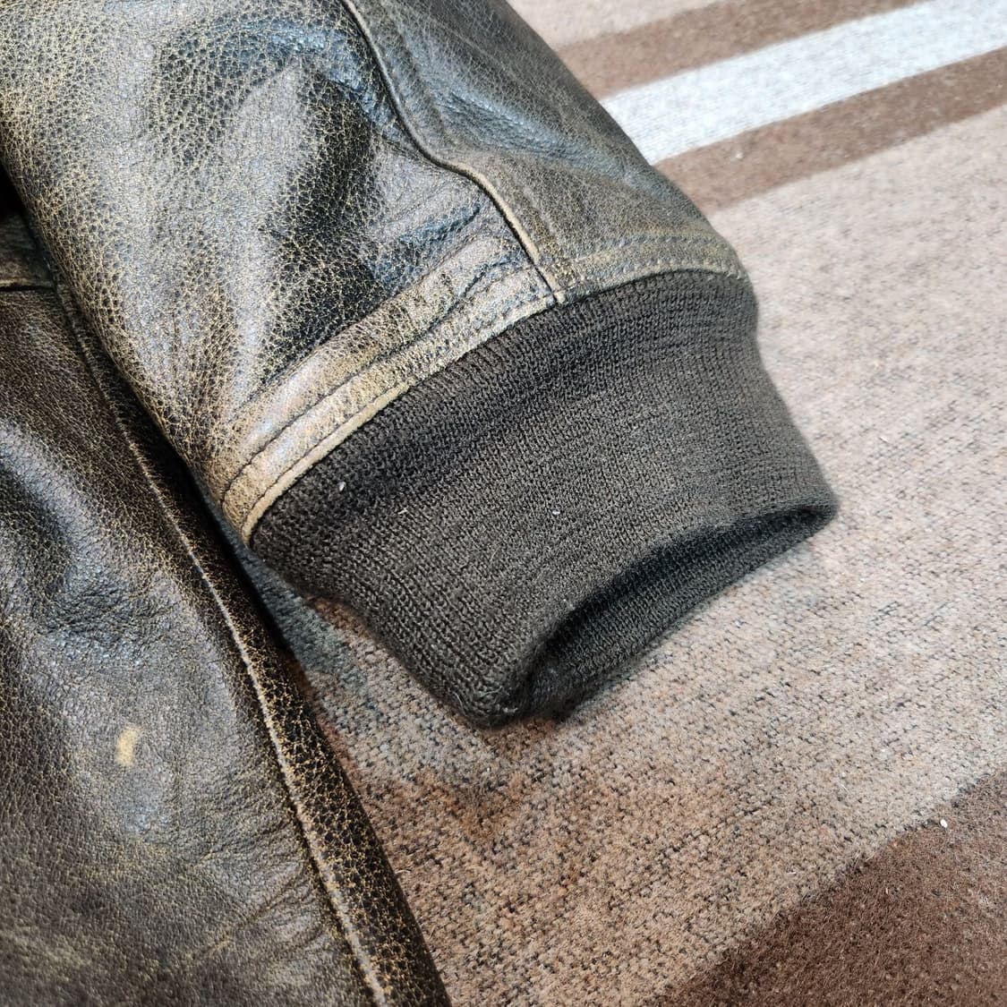 디즈니 90s 미키마우스 소가죽 코트 XL 상품이미지9