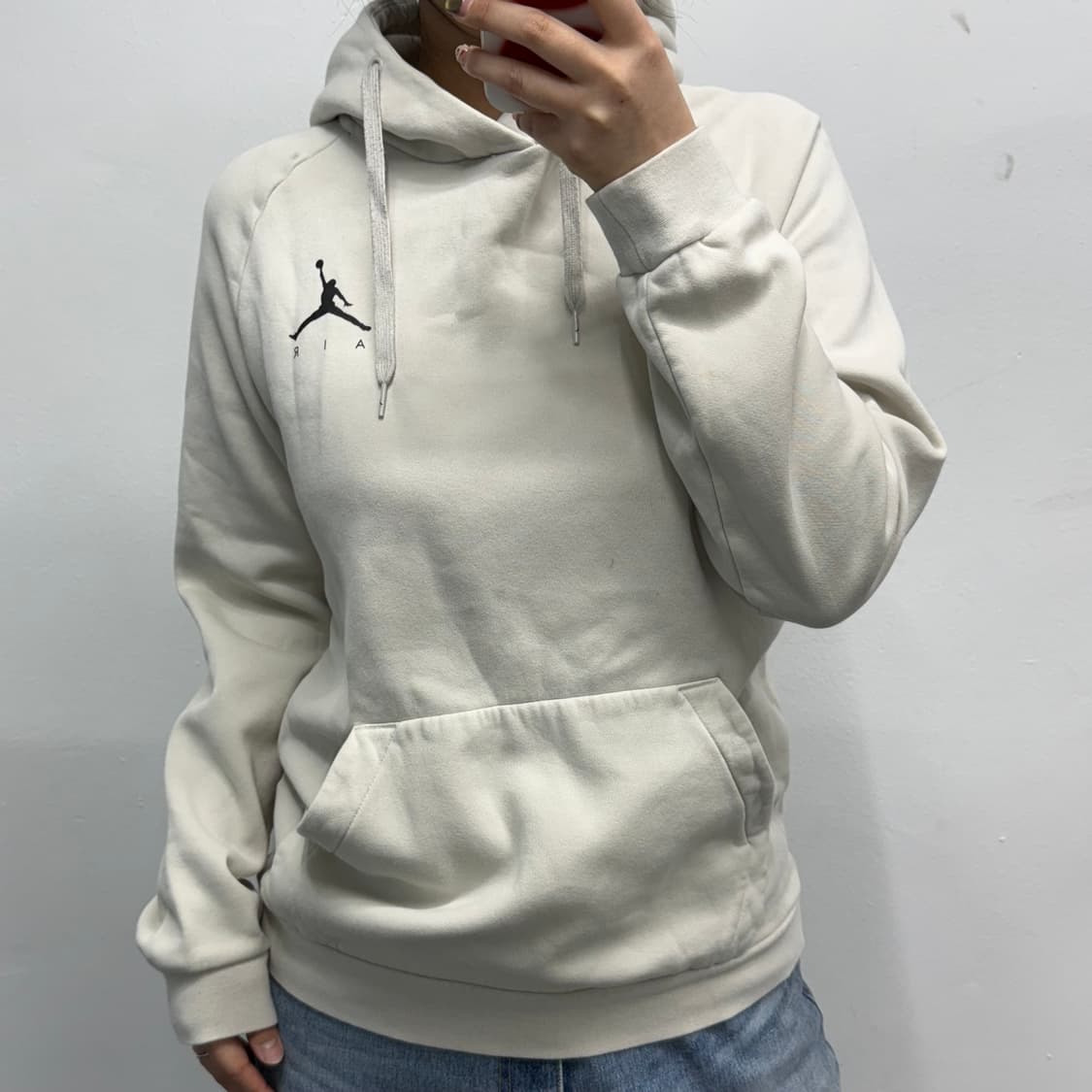 [S] 조던 아이보리 후드티 상품이미지2