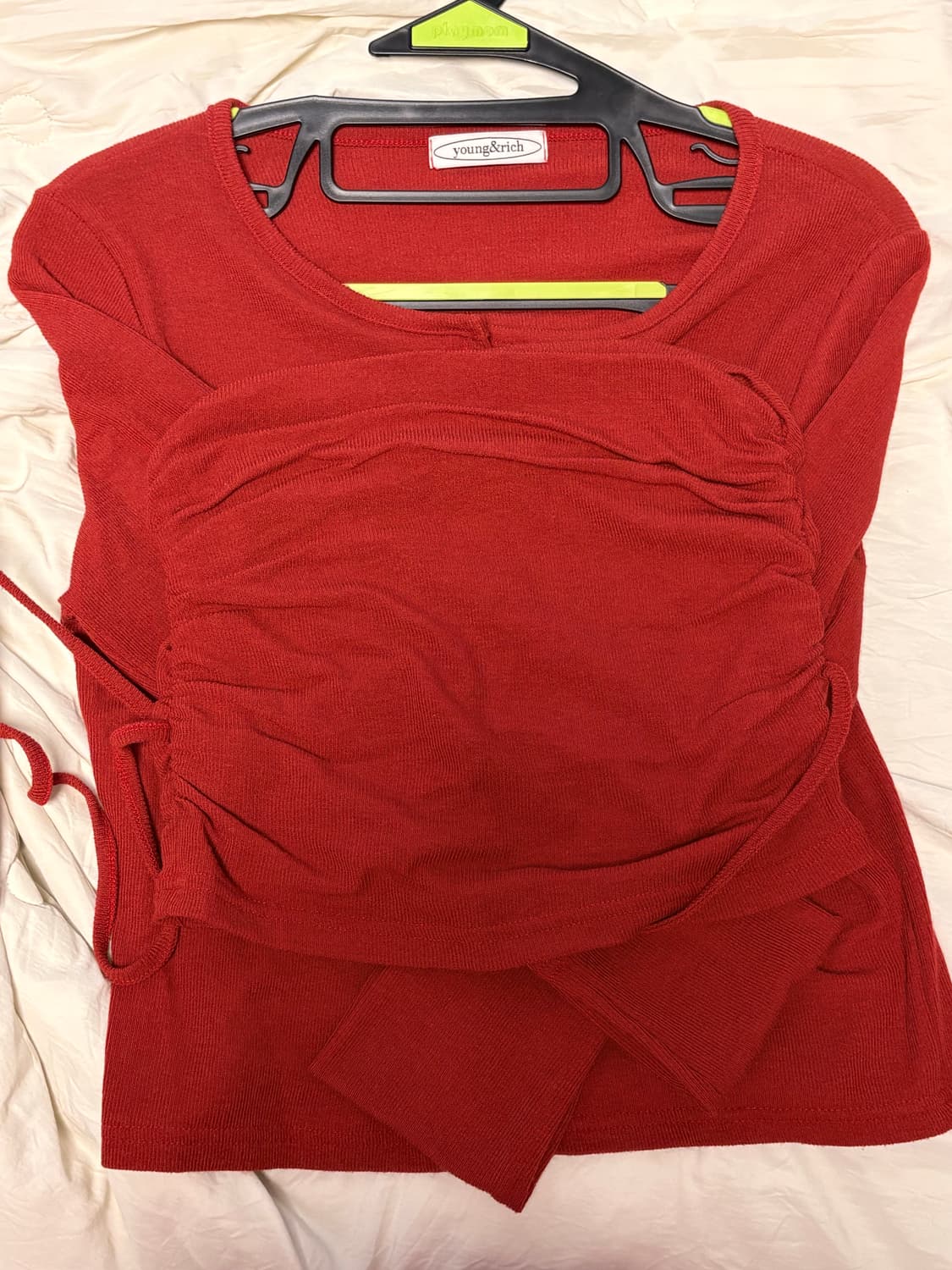 영앤리치 가디건+셔링 탑 세트 상품이미지3