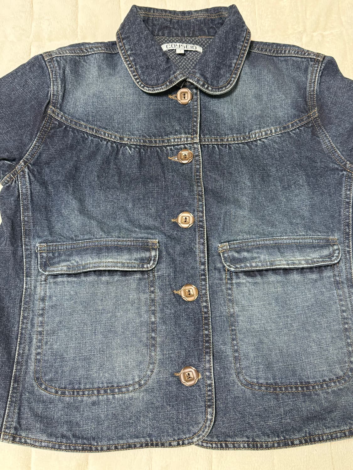 새상품 택⭕️ 코이세이오 청자켓 1사이즈 딥데님자켓 네이비 상품이미지3