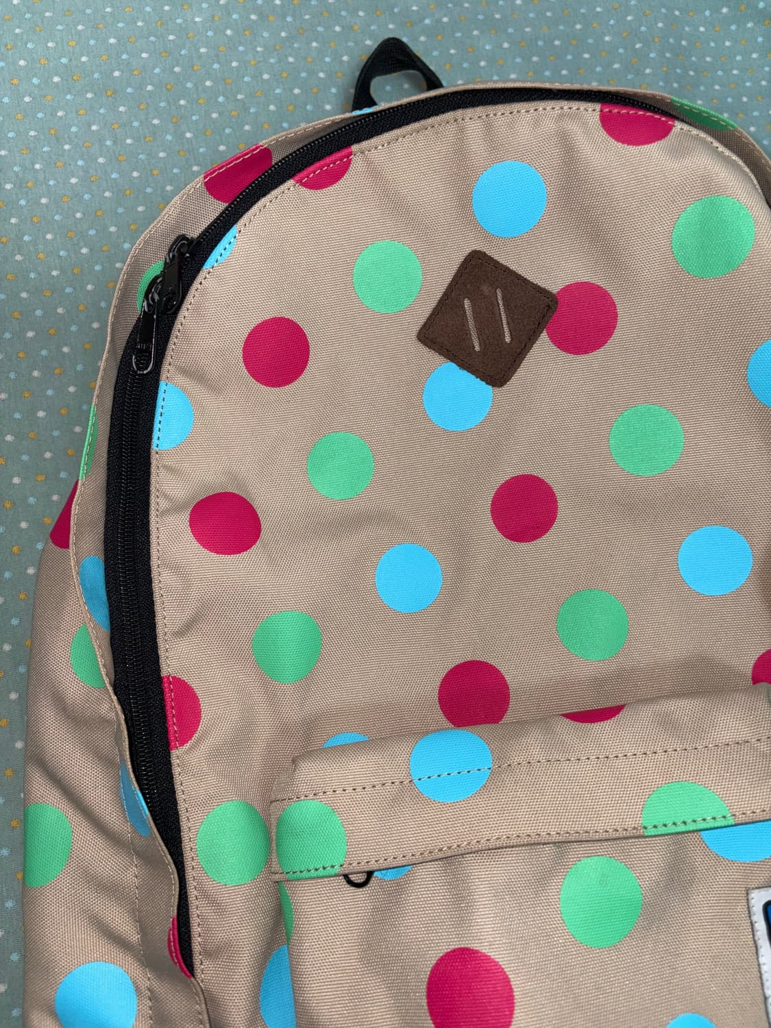 베이지 도트 백팩 상품이미지4