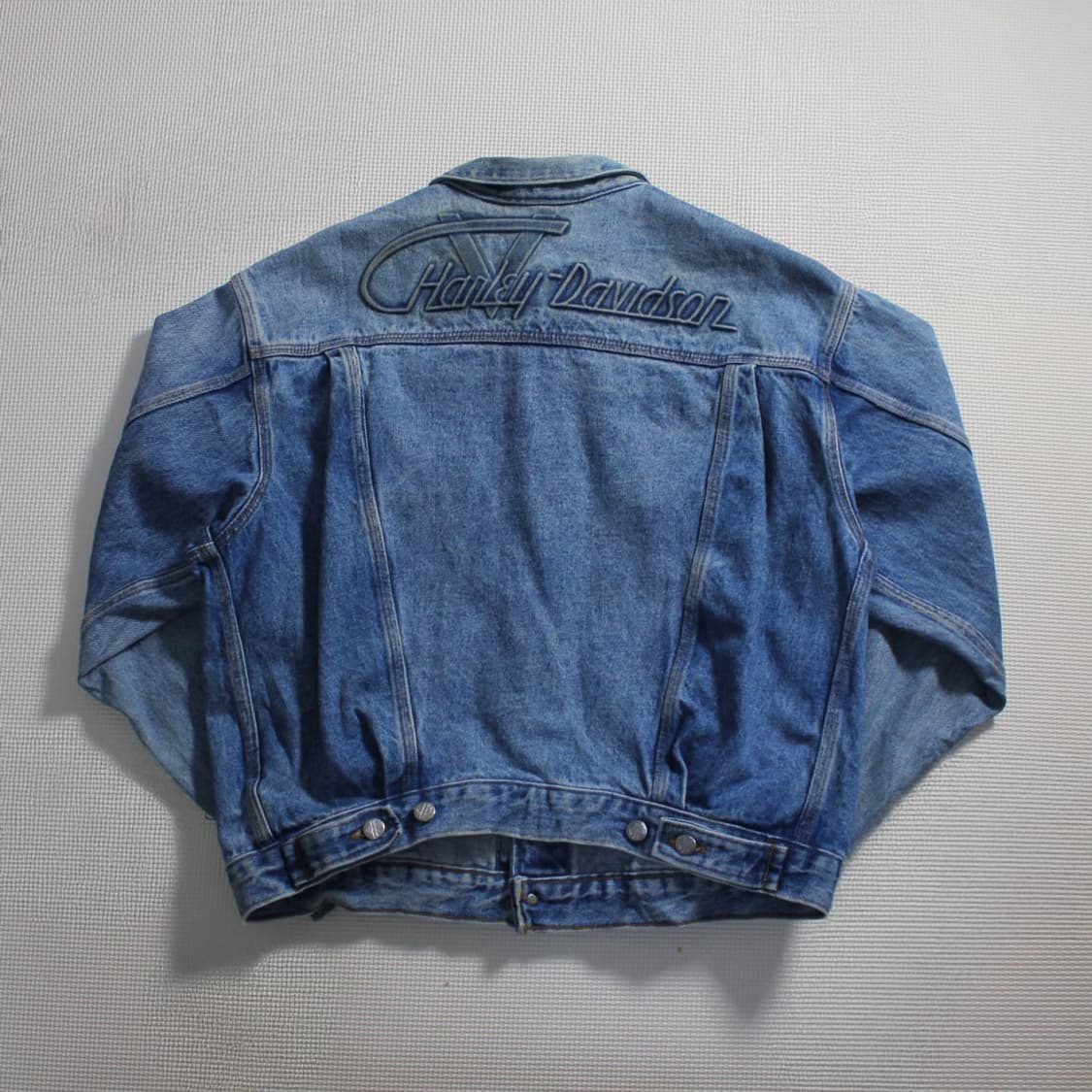 Harley-Davidson 할리 데이비슨 아메리칸 이글패치 데님 자켓 상품이미지2