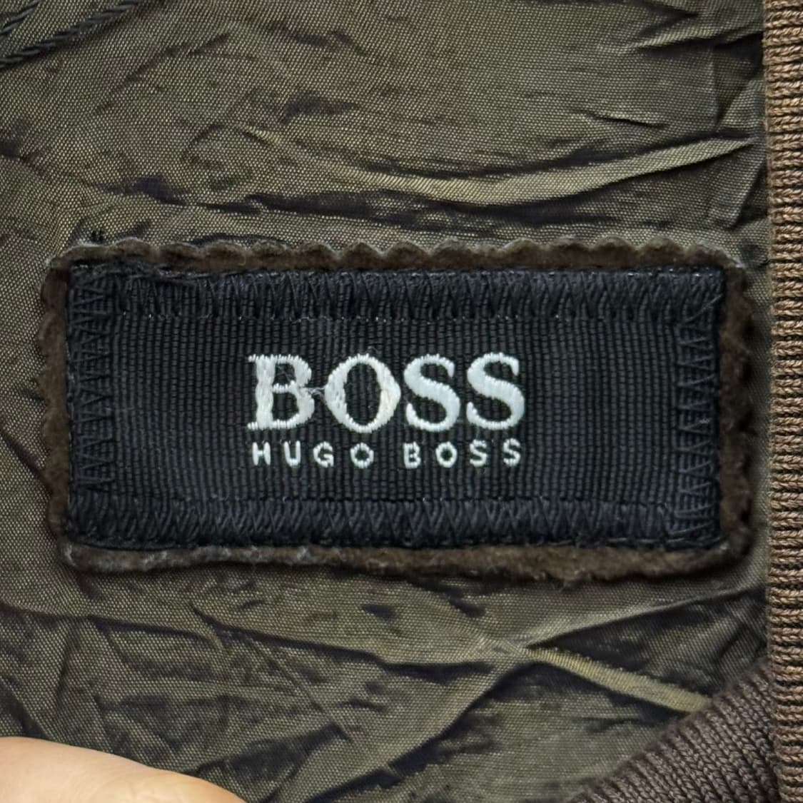 90s 휴고 보스 오리지널 리얼 레더 스웨이드 봄버 블루종 자켓 N243 상품이미지6