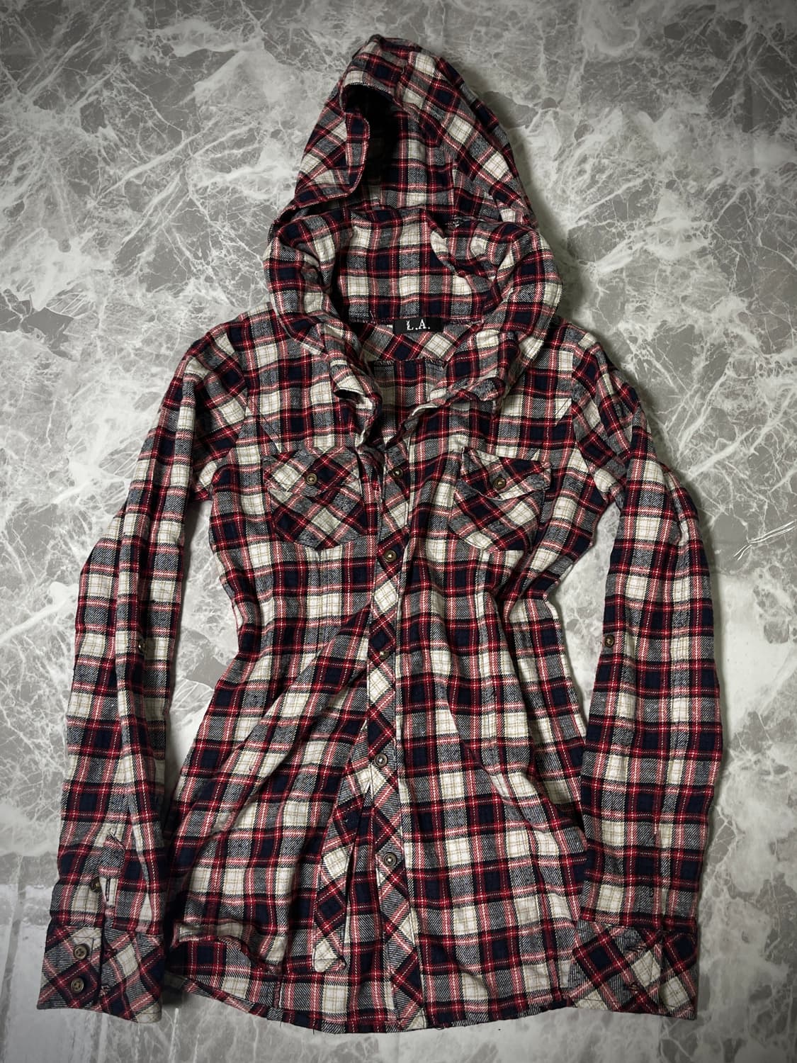 l.a check hoody shirt 상품이미지1