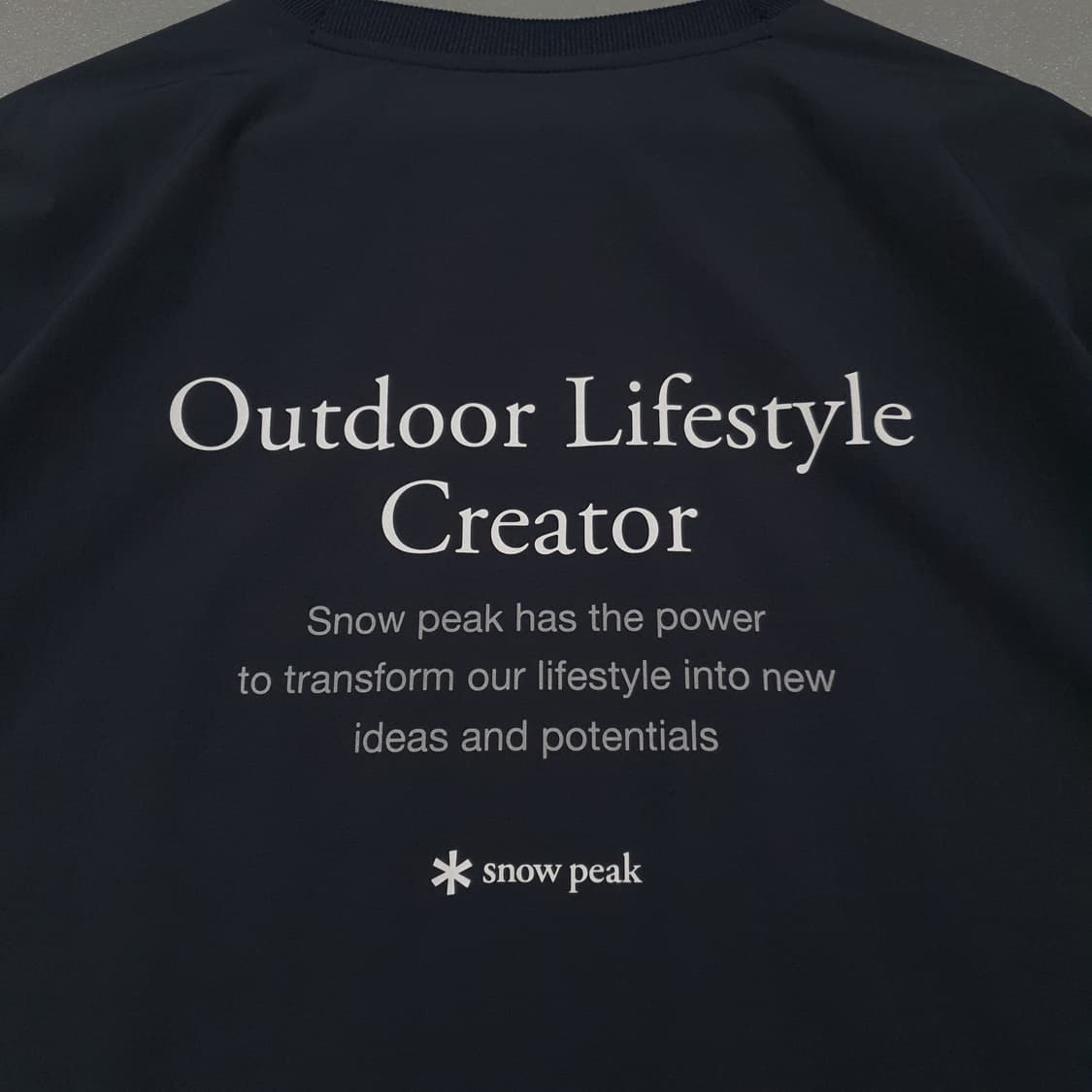 스노우피크 신형 23ss 씬테크 로고 레터링 반팔 티셔츠 상품이미지3