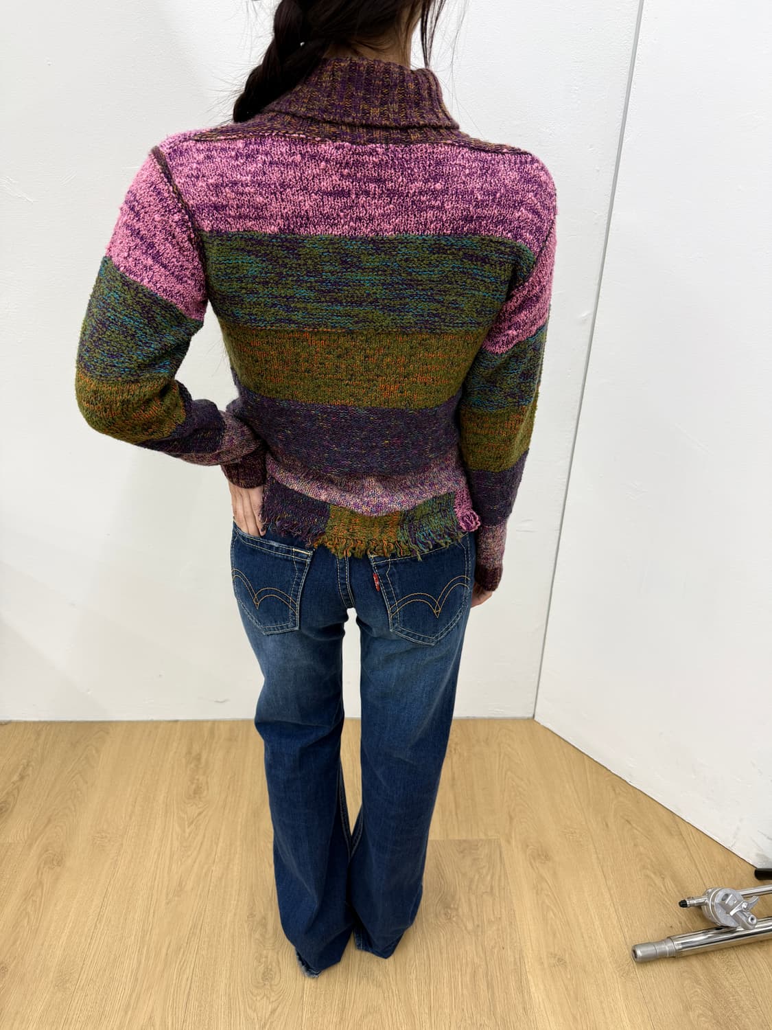 o,ipeo pink turtleneck knit 상품이미지3