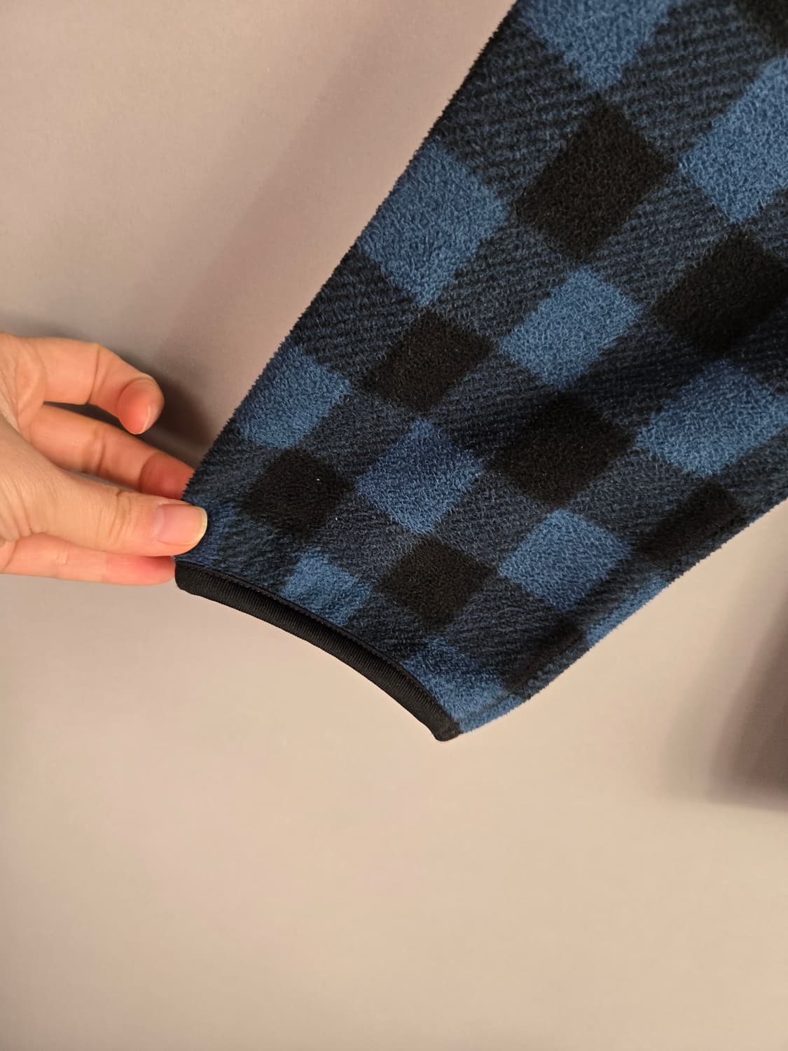 [무료배송]유니클로 L 남성 타탄 체크 후리스 집업 자켓 상품이미지5