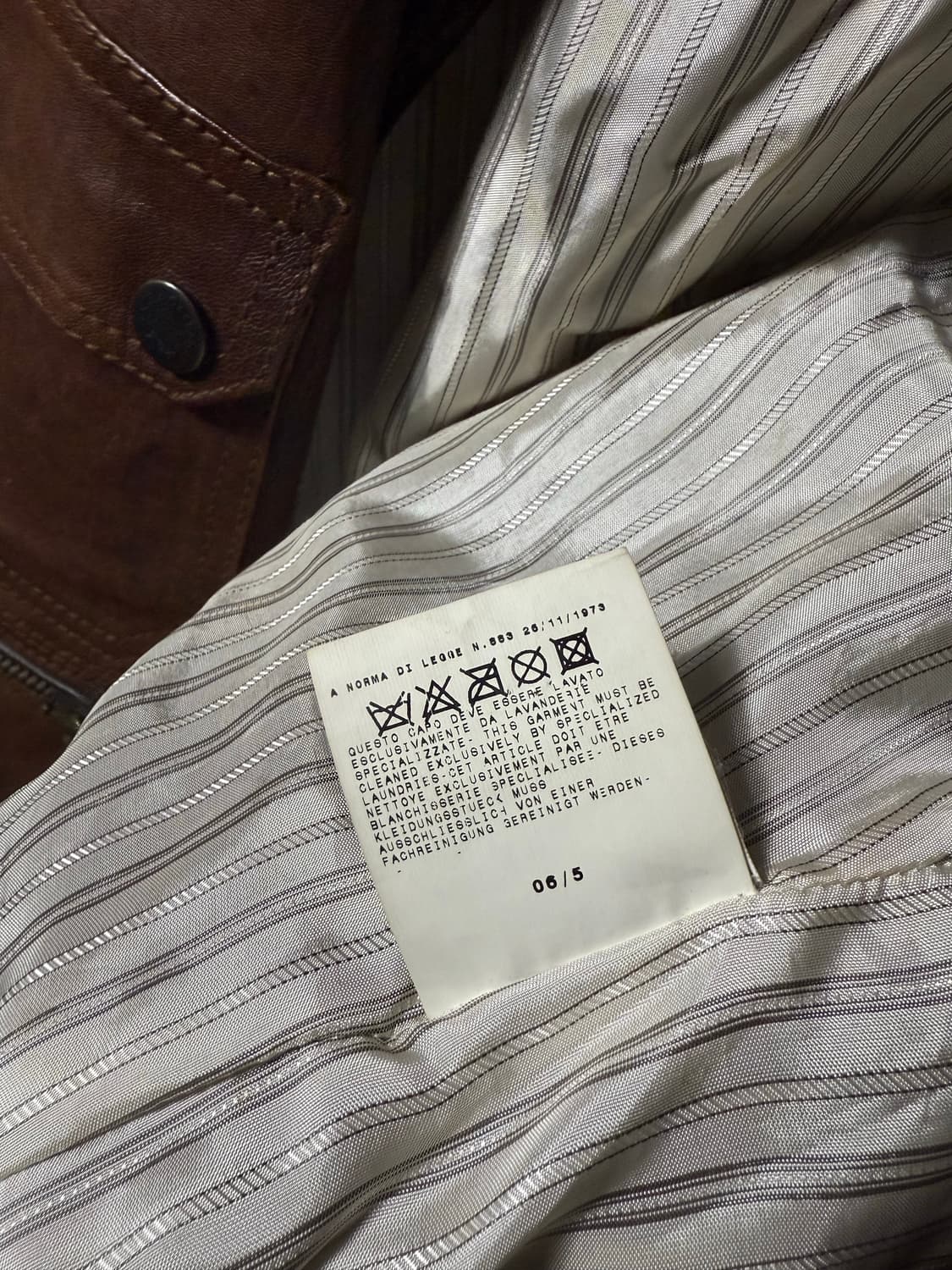 DOLCE & GABBANA Cow Leather Field Jacket 상품이미지9