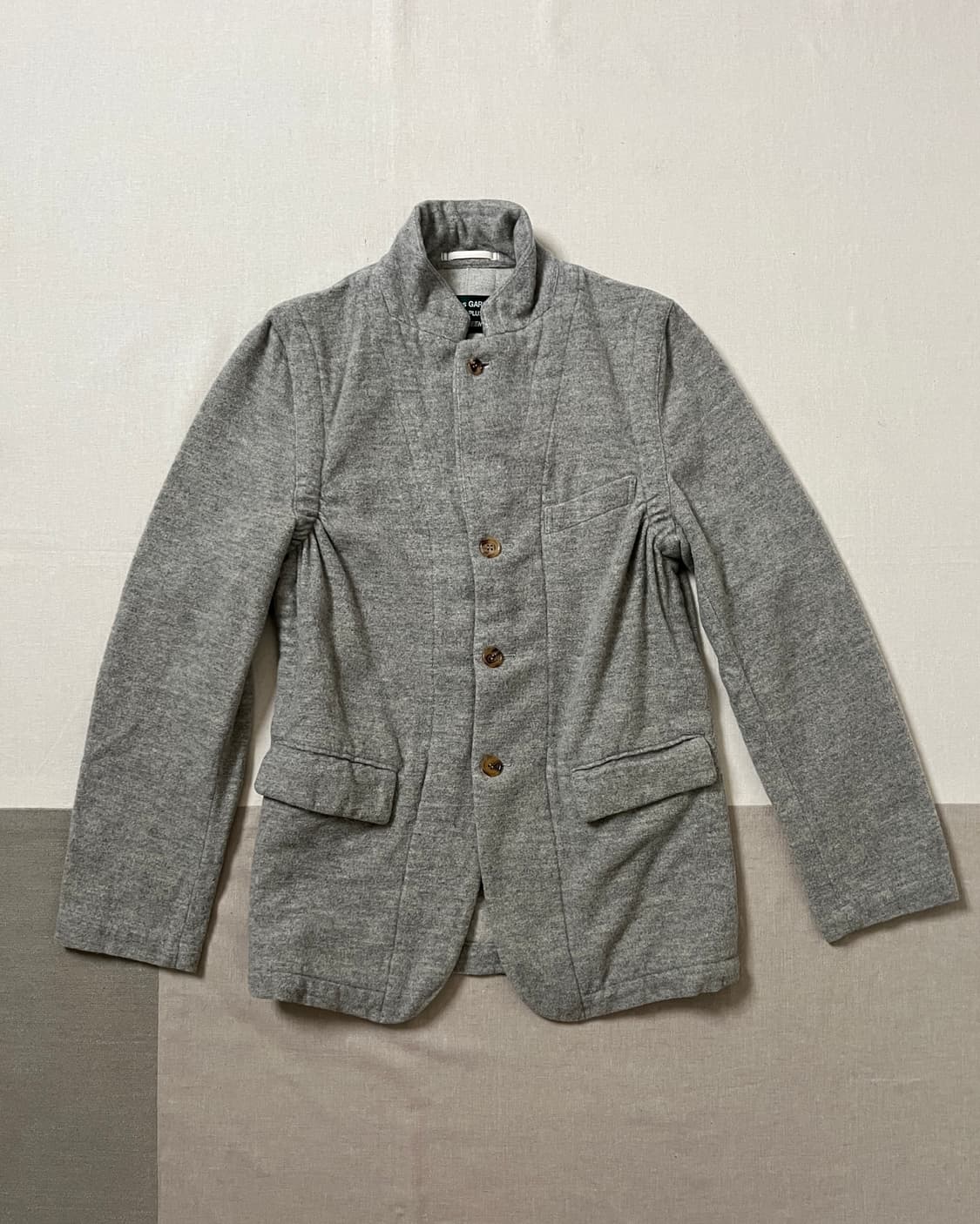 꼼데가르송 옴므플러스 에버그린 축융 울 셔링 블레이저 자켓 상품이미지4