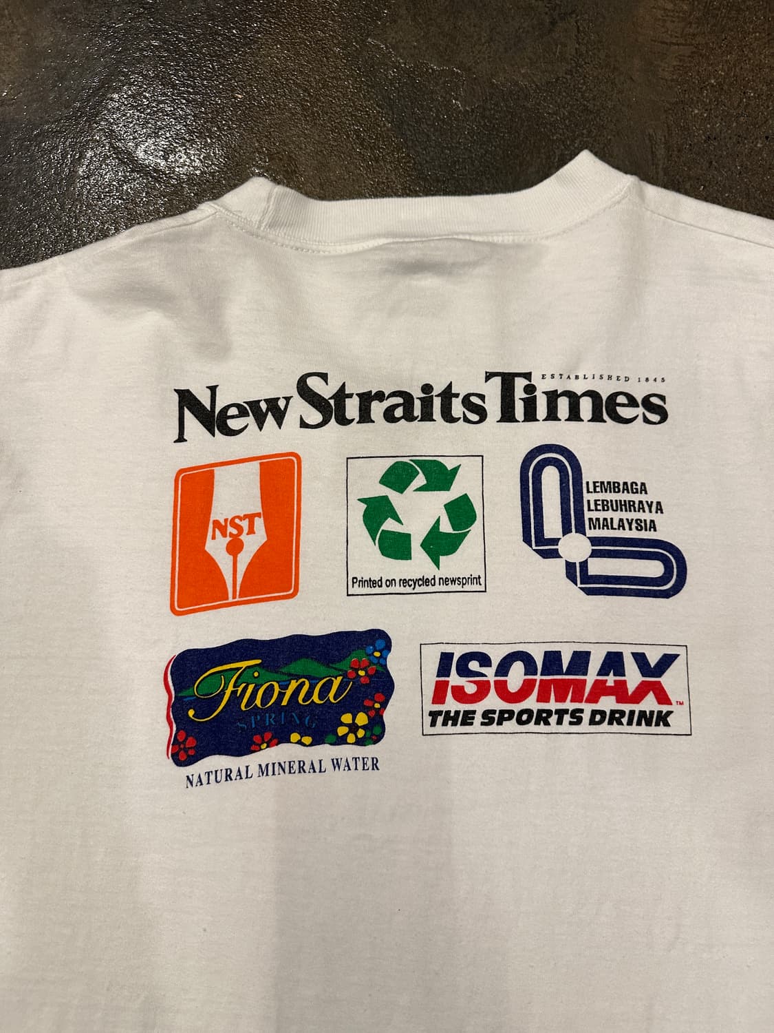 90s 페낭 브릿지 러닝맨 그래픽 반팔티 XXL 상품이미지5