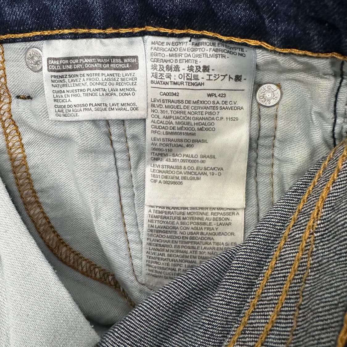리바이스 505 데님 진청 청바지 팬츠 29인치 상품이미지8