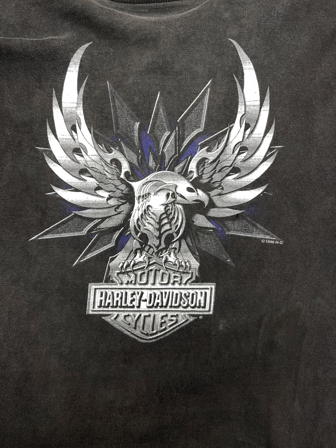 할리데이비슨 1999s 크롬 이글 롱슬리브 티셔츠 상품이미지4