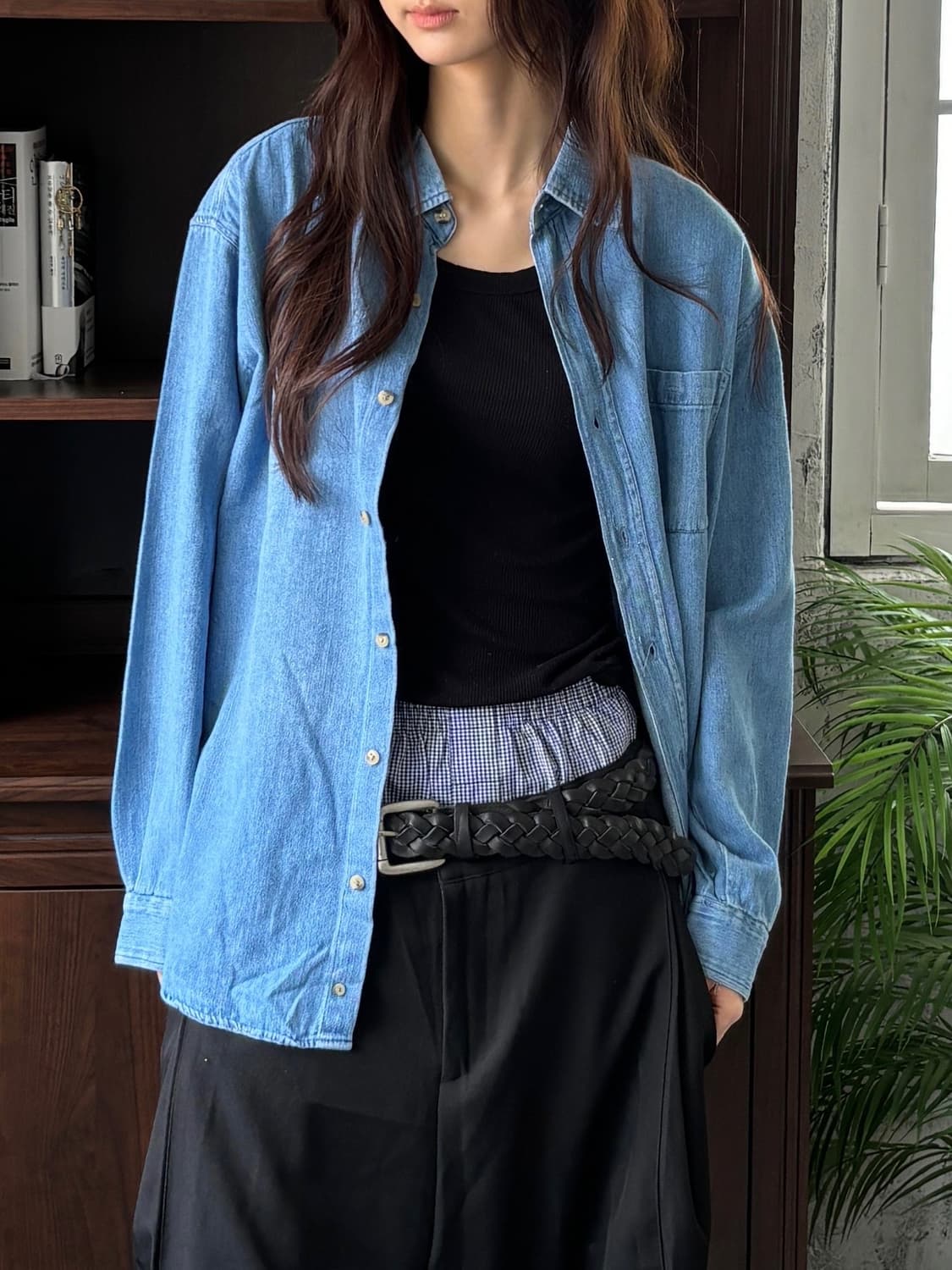 빈티지 데님 셔츠 상품이미지1