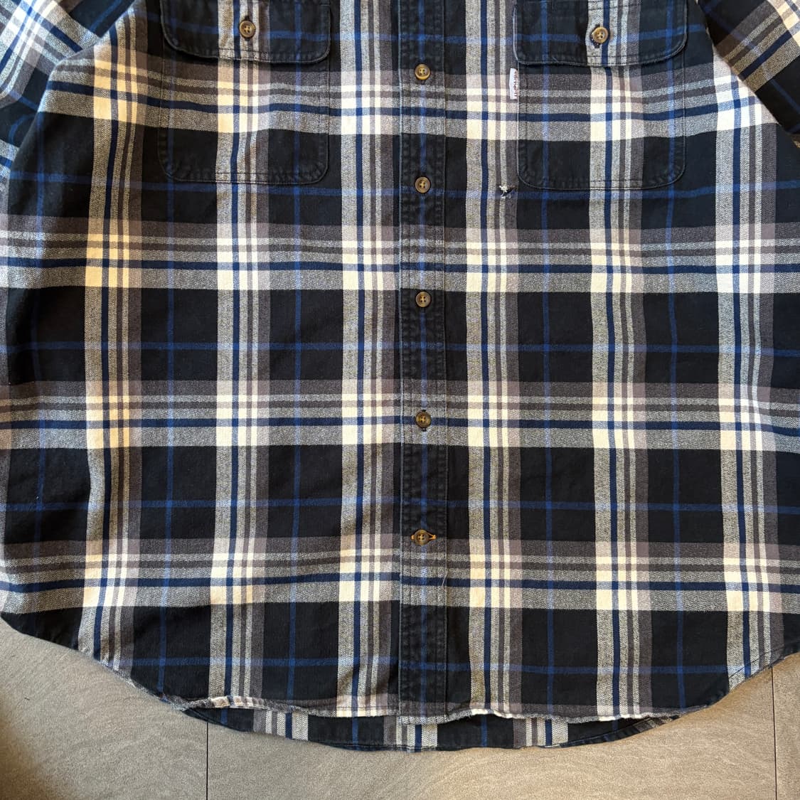 칼하트 오리지널 해비 코튼 체크 긴팔 셔츠  상품이미지4
